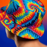 Maximalist Psychedelic Bucket Hat | Reversible Abstract Streetwear Sun Hat by Aesthetic Rebellion