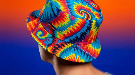 Maximalist Psychedelic Bucket Hat | Reversible Abstract Streetwear Sun Hat by Aesthetic Rebellion