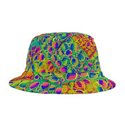 Mind Melting Visuals Bucket Hat for Aesthetic Rebels — Dyles Mavis AOP, Made in USA, Head-Turning Festival Headwear, Statement Accessory for the Scroll-Stopping Dresser