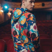 Seven Tails Moon Nature's Collage AOP Hoodie – Vibrant Patchwork Streetwear