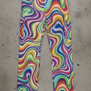 Loud Festival Cargo Pants for Ravers — Maximalist Streetwear Bottoms, Burning Man Camp Wear, Psychedelic Utility Pants, Alt Fashion Statement, Unisex Bold Print