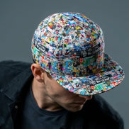 Graffiti Print Snapback Cap – All-Over Street Art Hat – Maximalist Urban Baseball Cap by SALE_DESIGN-Personal Design