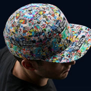 Graffiti Print Snapback Cap – All-Over Street Art Hat – Maximalist Urban Baseball Cap by SALE_DESIGN-Personal Design