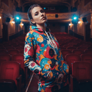 Seven Tails Moon Nature's Collage AOP Hoodie – Vibrant Patchwork Streetwear
