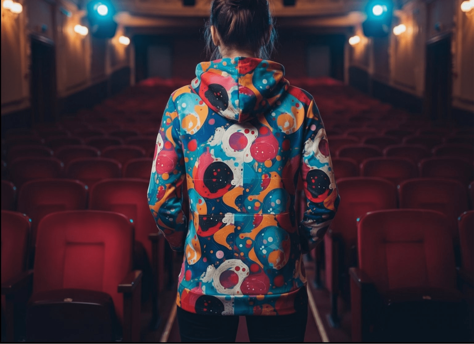 Seven Tails Moon Nature's Collage AOP Hoodie – Vibrant Patchwork Streetwear