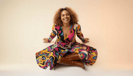 Painted Earth Long Cardigan — Artistic Print Button-Down Duster