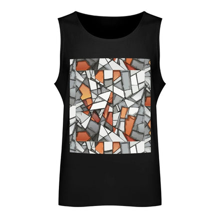 DTF 160gsm Men's Cotton Tank Top(Front Printing) by SALE_DESIGN-Personal Design