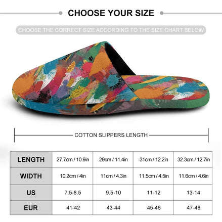 Flannel Men's Cotton Slippers by SALE_DESIGN-Personal Design