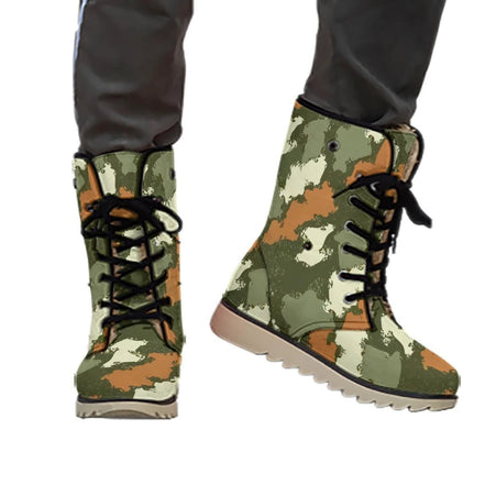 All-Over Print Men's Plush Boots by Aesthetic Rebellion