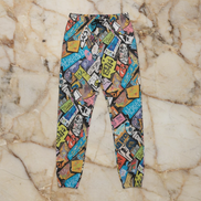 Maximalist Cotton Lounge Pants for Festival Campers — Bold AOP 310gsm Heavyweight, Elastic Waist Statement Bottoms, Side Pockets, All-Day Streetwear, Unisex Art-First Comfort