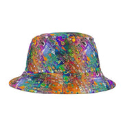 Wild Fairy Dreamer Acrylic Pour Bucket Hat - Whimsical Abstract Sun Hat for Festival Fashion by Aesthetic Rebellion