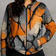Maximalist Shattered Glass Print Hoodie - Heavyweight Primal Print Pullover for Streetwear Fans by Aesthetic Rebellion