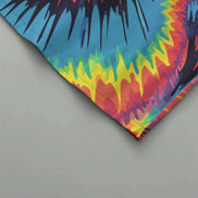 Psychedelic Tie Dye Crop Top | Neon Spiral Rave Tank by Aesthetic Rebellion