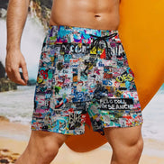 Men's Beach Shorts with 4 Pockets by SALE_DESIGN-Personal Design