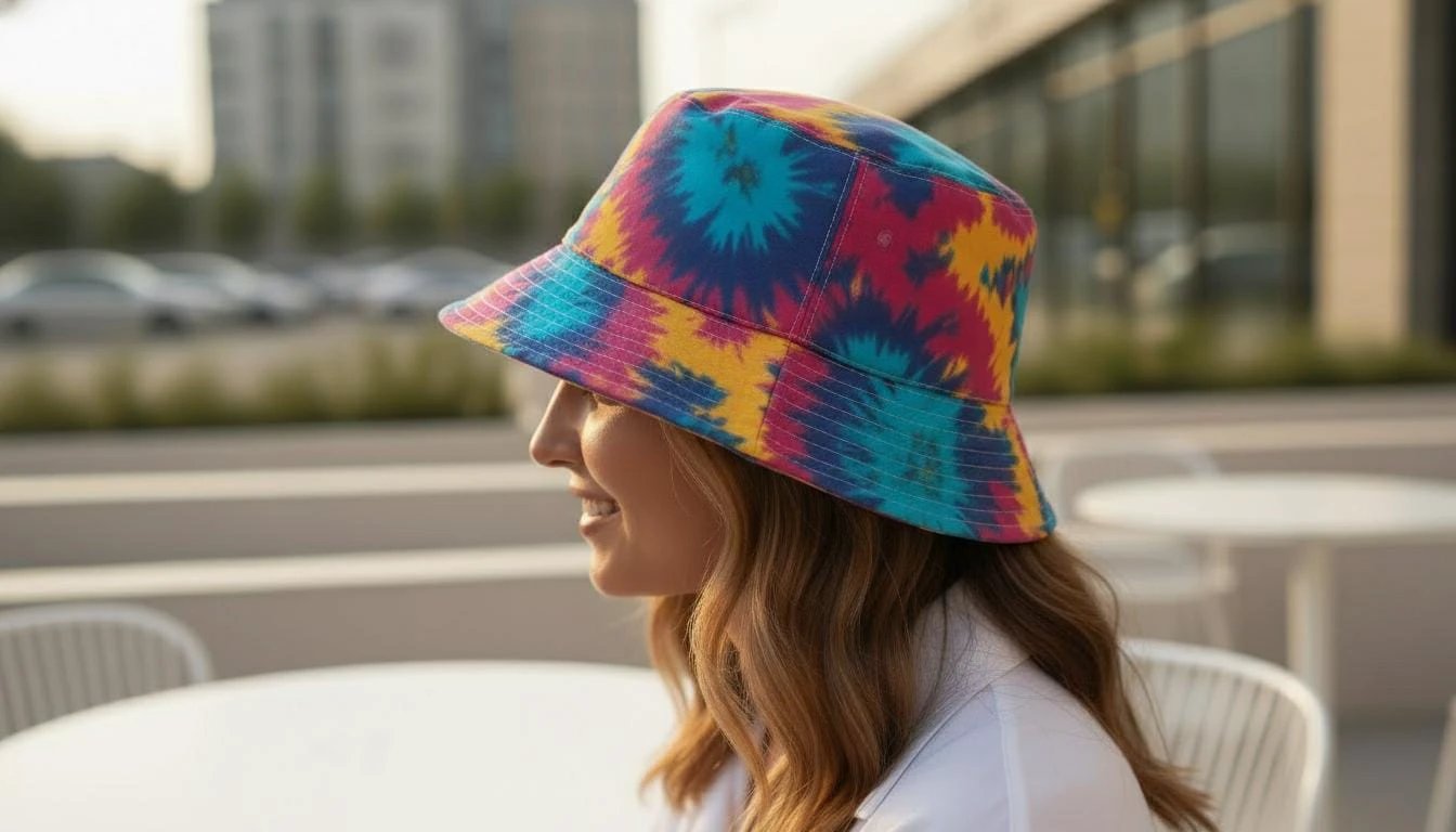 Reversible Bucket Hat • Psychedelic Kaleidoscope, Graffiti Print by Aesthetic Rebellion