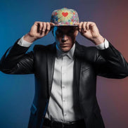 Psychedelic Graffiti Snapback Hat | Rave Festival Street Art Cap by Aesthetic Rebellion