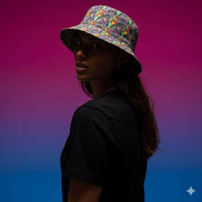 Swamp Tour Bucket Hat - Abstract Organic Sun Hat by Aesthetic Rebellion