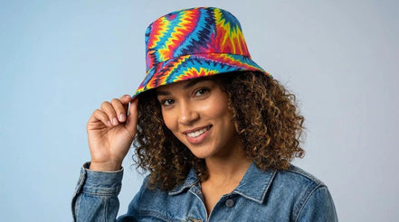 Maximalist Psychedelic Bucket Hat | Reversible Abstract Streetwear Sun Hat by Aesthetic Rebellion