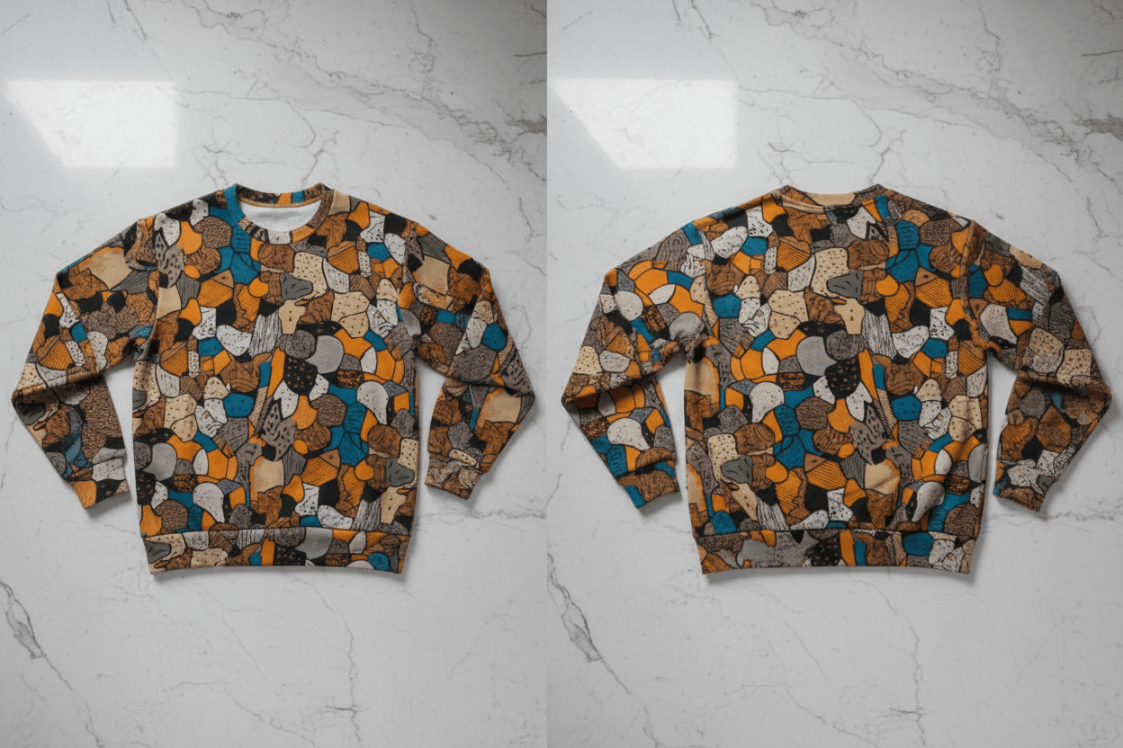 Adams Tortoise Shell All - Over Print Men's Heavy Fleece Sweatshirt - Aesthetic Rebellion