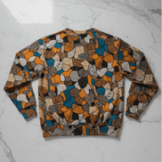 Adams Tortoise Shell All - Over Print Men's Heavy Fleece Sweatshirt - Aesthetic Rebellion
