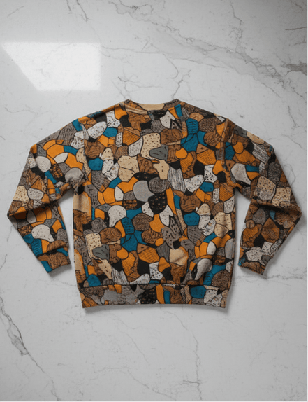 Adams Tortoise Shell All - Over Print Men's Heavy Fleece Sweatshirt - Aesthetic Rebellion