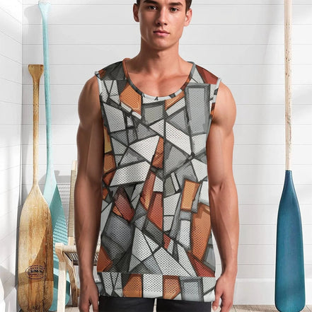 170gsm Men's Quick-Dry Tank Top(All-Over Printing) by SALE_DESIGN-Personal Design