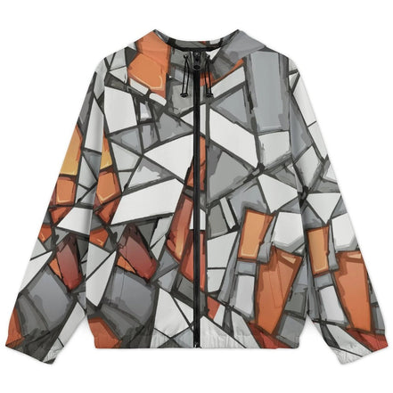 Hooded Short Trench Coat(All-Over Printing) by SALE_DESIGN-Personal Design