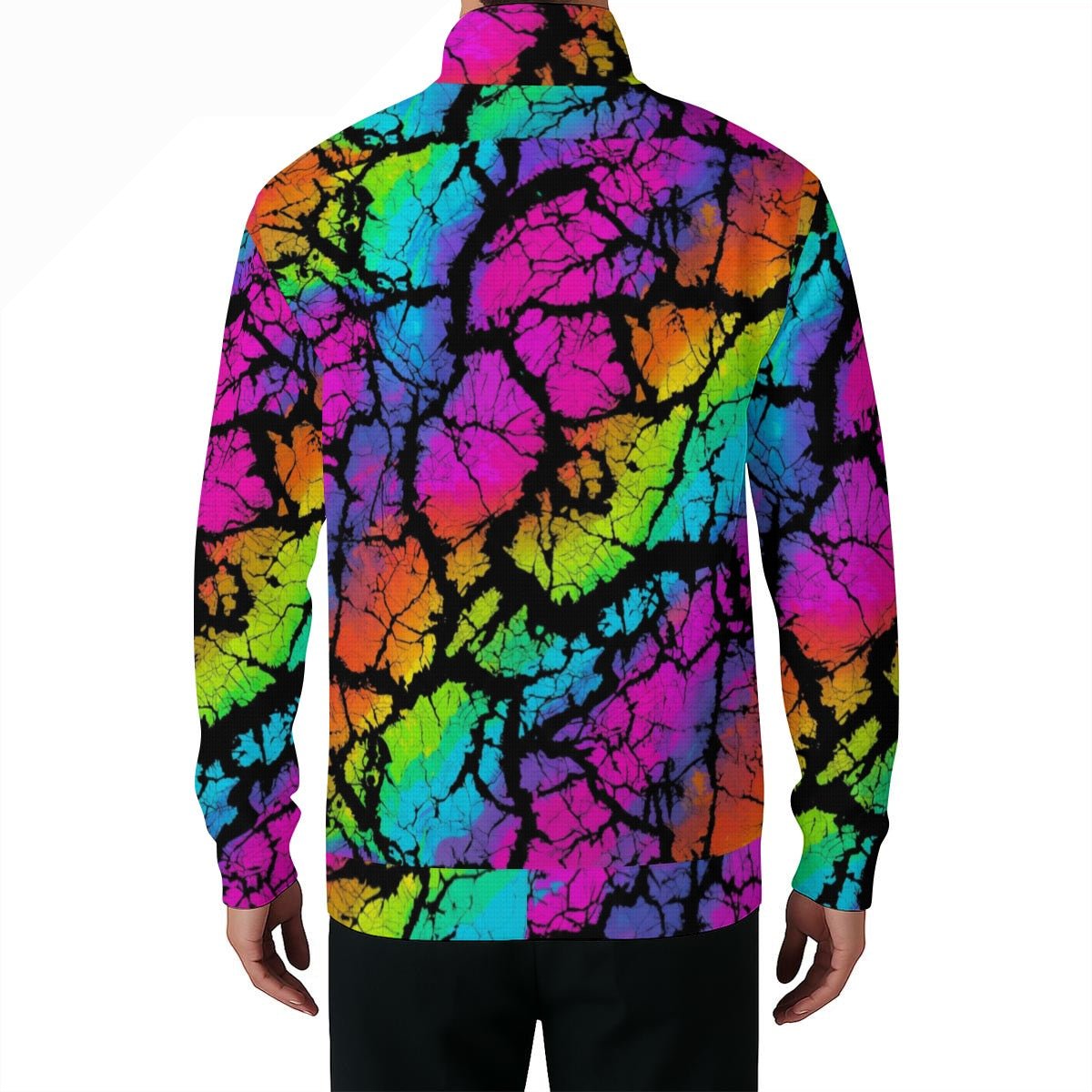 All - Over Print Men’s Casual Pullover Shirt With Half Zipper - Aesthetic Rebellion