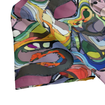 All - Over Print Men's Hawaiian Shirt With Button Closure |115GSM Cotton poplin - Aesthetic Rebellion