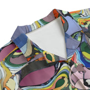 All - Over Print Men's Hawaiian Shirt With Button Closure |115GSM Cotton poplin - Aesthetic Rebellion
