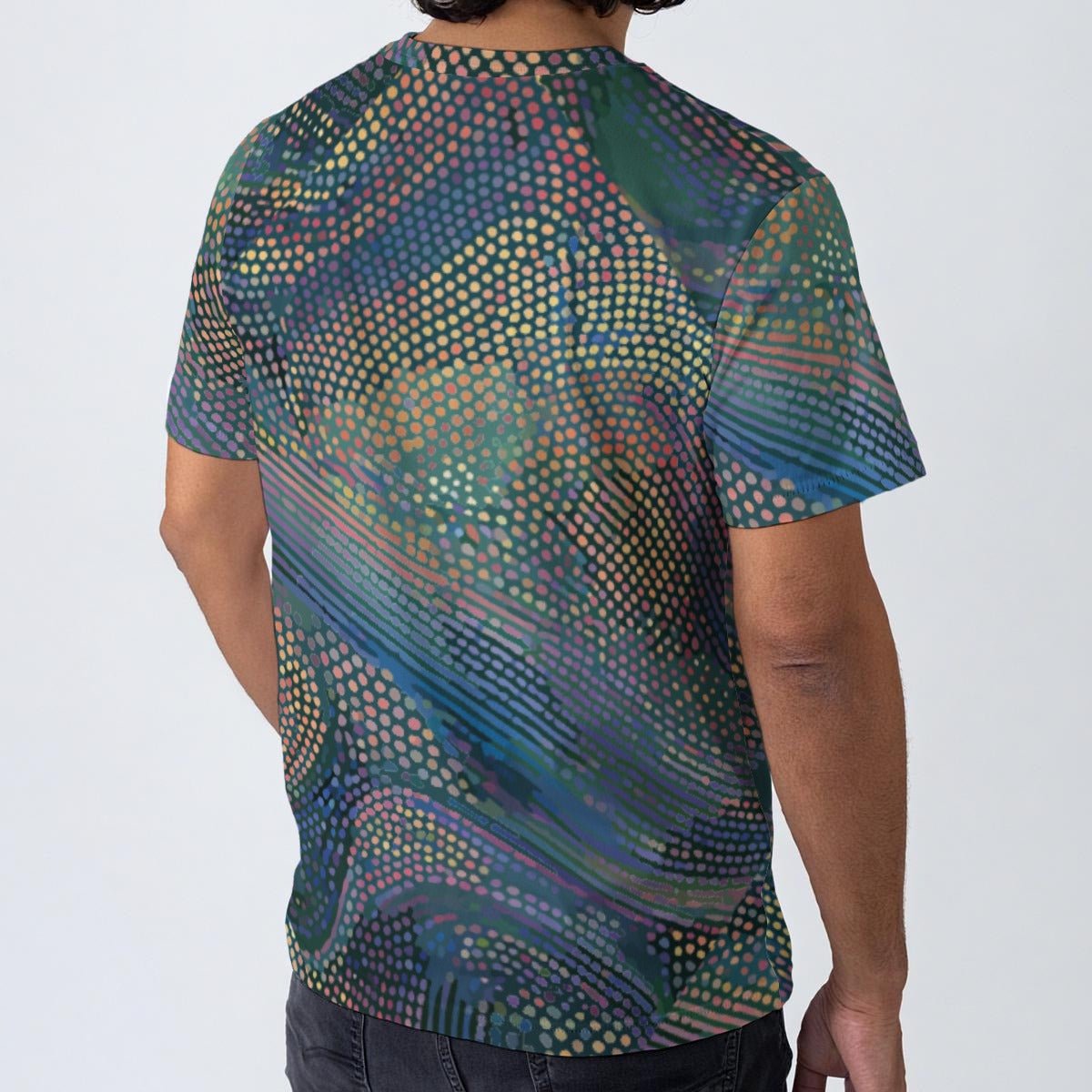 All-Over Print Men's O-Neck T-Shirt | 190GSM Cotton - Aesthetic Rebellion