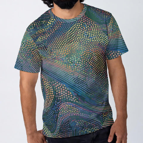All-Over Print Men's O-Neck T-Shirt | 190GSM Cotton - Aesthetic Rebellion