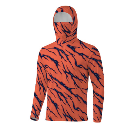 All - Over Print Men’s Sun Protection Hoodie with Face Cover and Thumb Holes - Aesthetic Rebellion