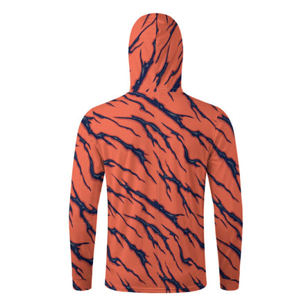 All - Over Print Men’s Sun Protection Hoodie with Face Cover and Thumb Holes - Aesthetic Rebellion