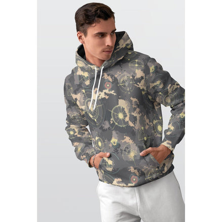 All - Over Print Men's Thicken Pullover Hoodie - Aesthetic Rebellion