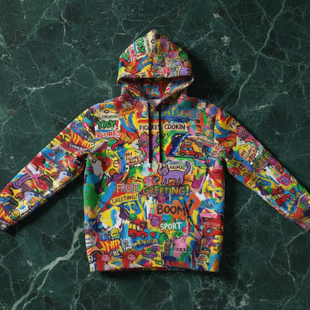 All - Over Print Unisex Pullover Hoodie | 310GSM Cotton - Aesthetic Rebellion
