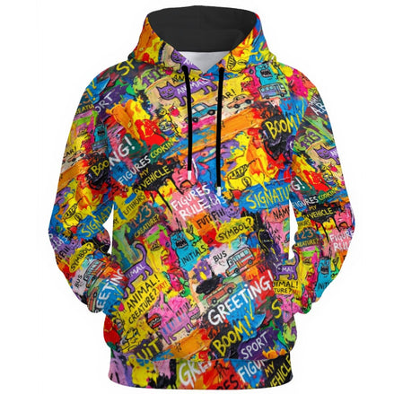 All - Over Print Unisex Pullover Hoodie | 310GSM Cotton - Aesthetic Rebellion