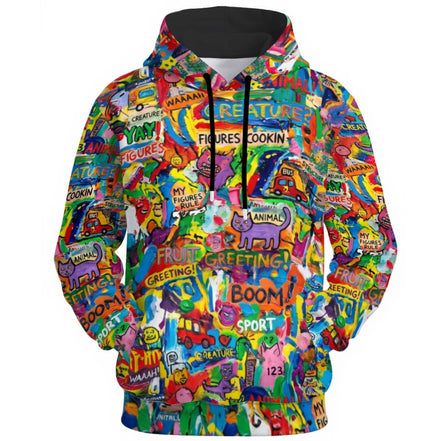 All - Over Print Unisex Pullover Hoodie | 310GSM Cotton - Aesthetic Rebellion