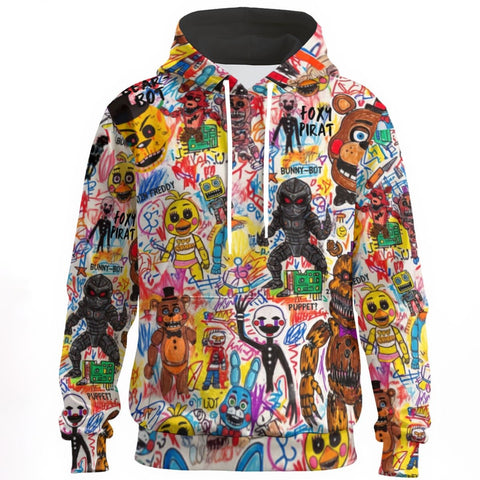 All-Over Print Unisex Pullover Hoodie | 310GSM Cotton - Aesthetic Rebellion