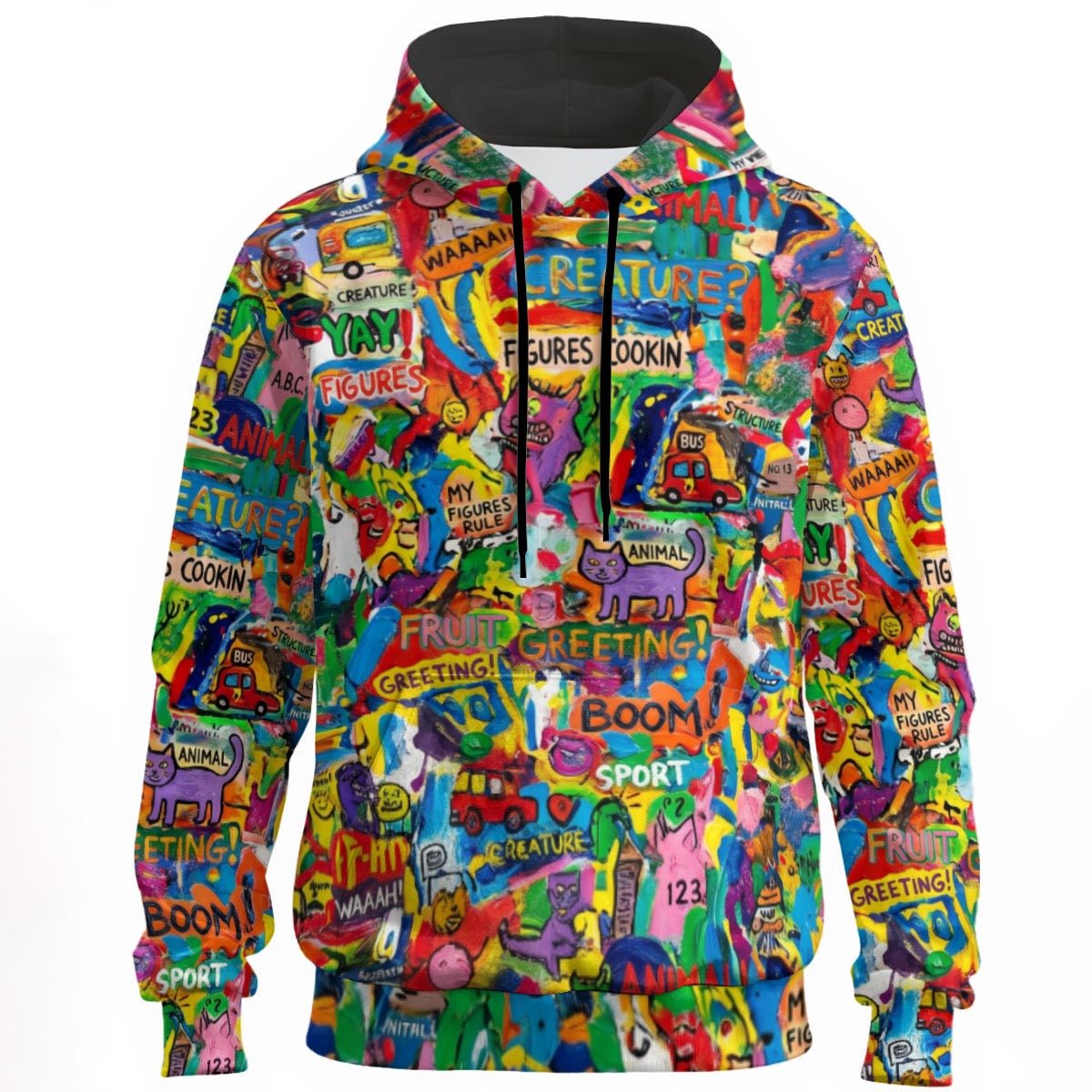 All - Over Print Unisex Pullover Hoodie | 310GSM Cotton - Aesthetic Rebellion