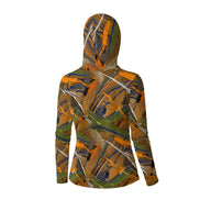 All - Over Print Women’s Hooded Face - Cover Sun Protection Tshirt - Aesthetic Rebellion