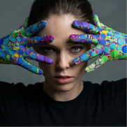 Abstract Art Fleece Gloves — Vivid Print, Polar Warmth, All-Day Grip