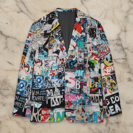 Articles, Articles AOP Graffiti Suit Jacket For The Professional Rebels - Aesthetic Rebellion