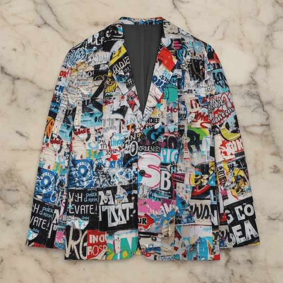 Articles, Articles AOP Graffiti Suit Jacket For The Professional Rebels - Aesthetic Rebellion