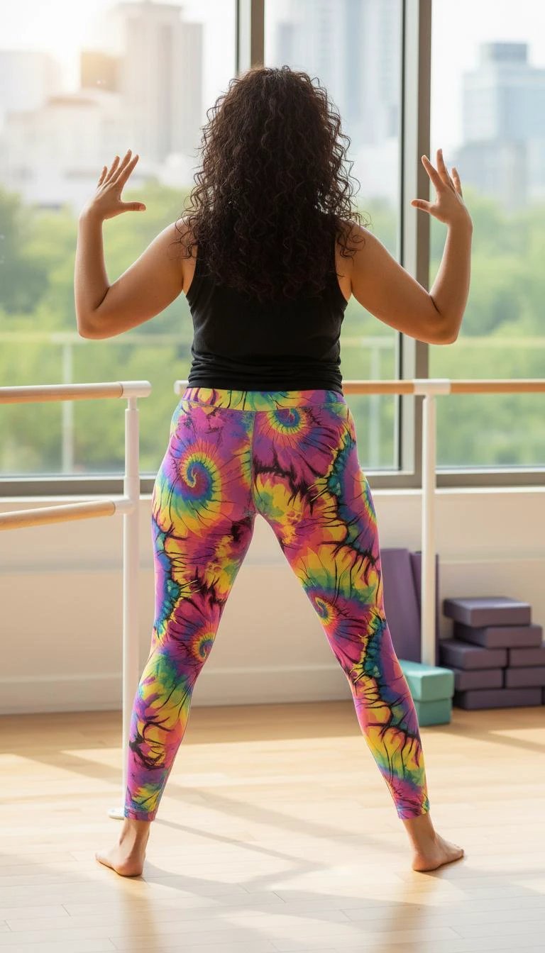 Prism Punch Plus Size Tie Dye Leggings - Vibrant High-Waist Festival Pants for Bold Fitness by Aesthetic Rebellion