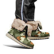 All-Over Print Men's Plush Boots by Aesthetic Rebellion
