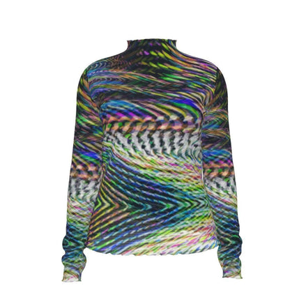 Zebra Cake Trails Breathable Mesh T-Shirt - StreetsmArt Liquid Monochrome Top for Nightclubs & Raves by Aesthetic Rebellion