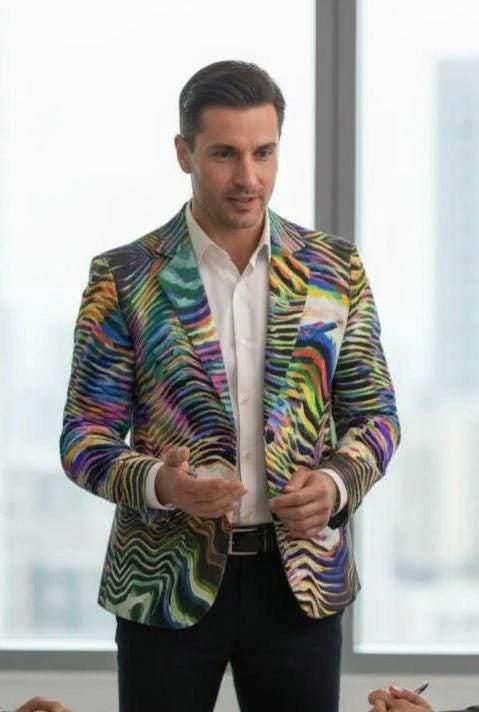 Artist Edition Maximalist Blazer - Structured Cotton Workwear Jacket for Creative Directors & Statement Style by Aesthetic Rebellion