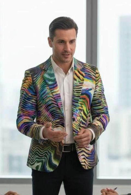 Artist Edition Maximalist Blazer - Structured Cotton Workwear Jacket for Creative Directors & Statement Style by Aesthetic Rebellion