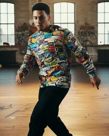 Abstract All Over Print Sweatshirt – Heavyweight Cotton Crewneck by Aesthetic Rebellion
